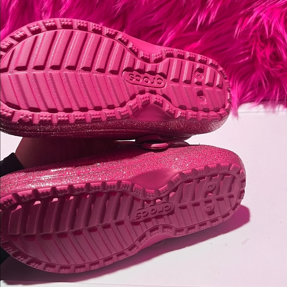 NWT Sparkly Pink Kids Clogs